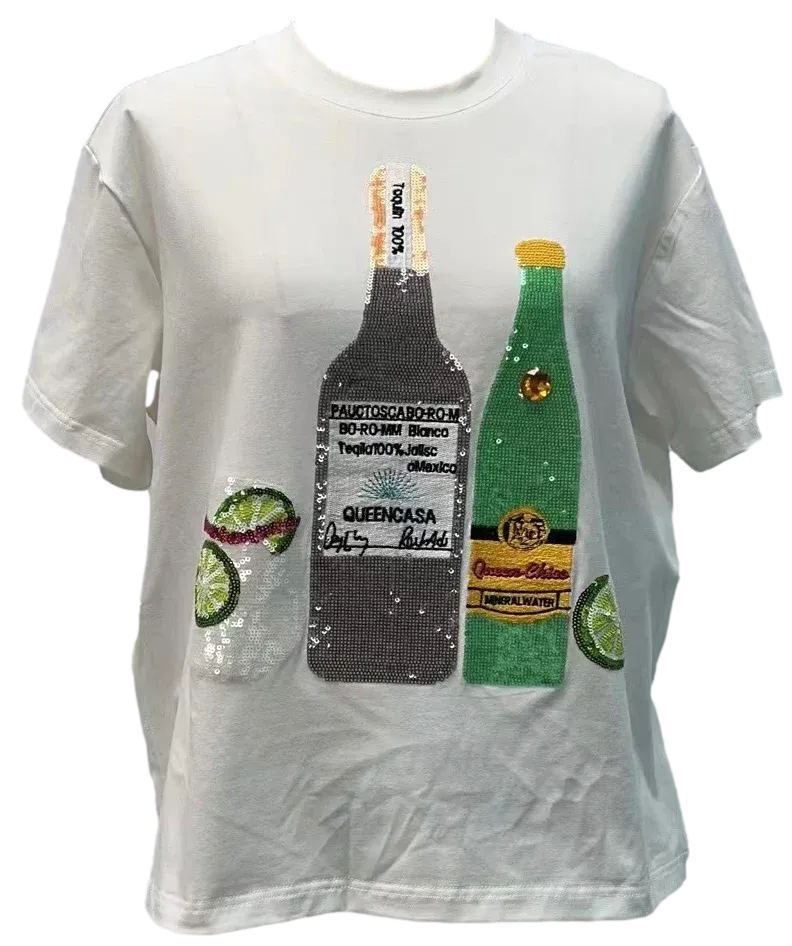 QUEEN OF SPARKLES RANCH WATER TEE