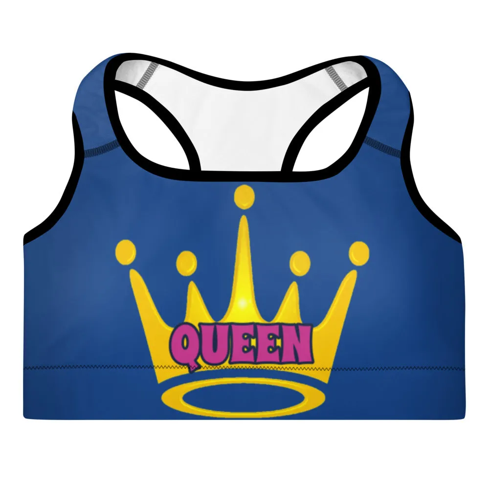 Queen Padded Sports Bra