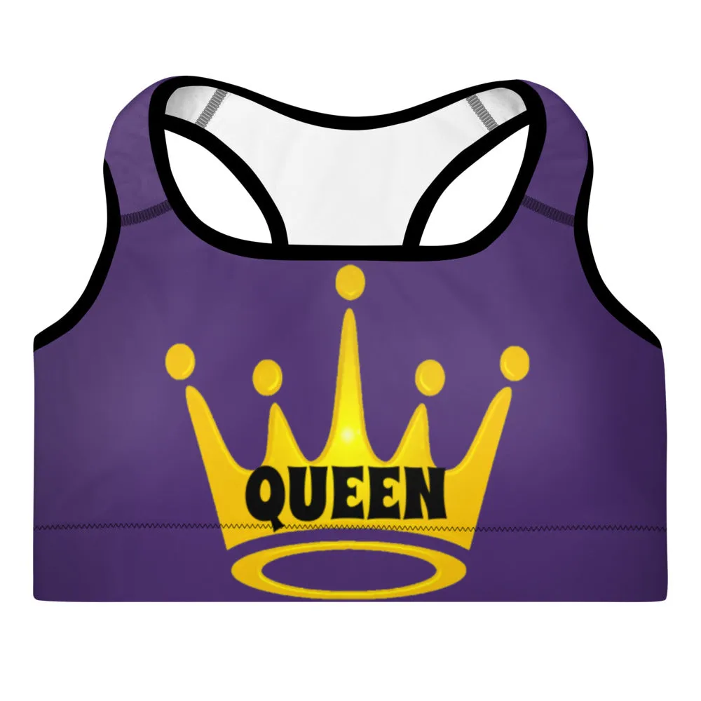 Queen Padded Sports Bra