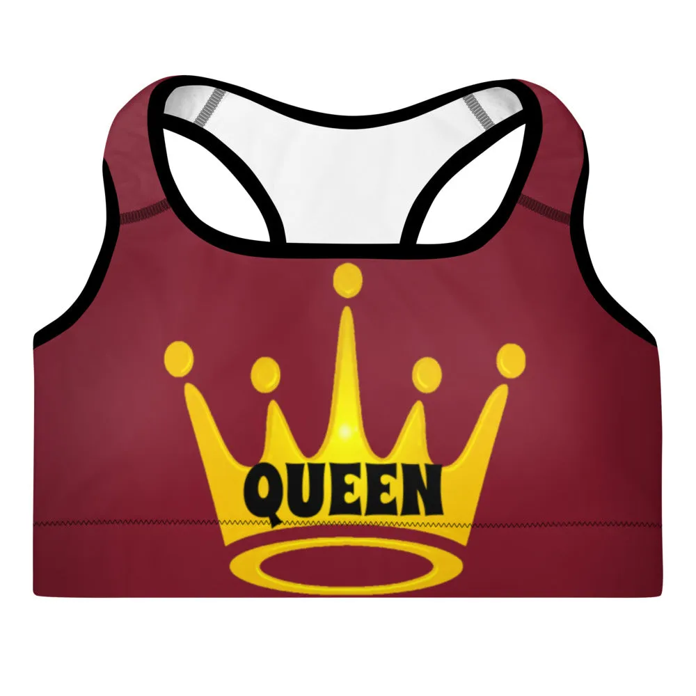 Queen Padded Sports Bra