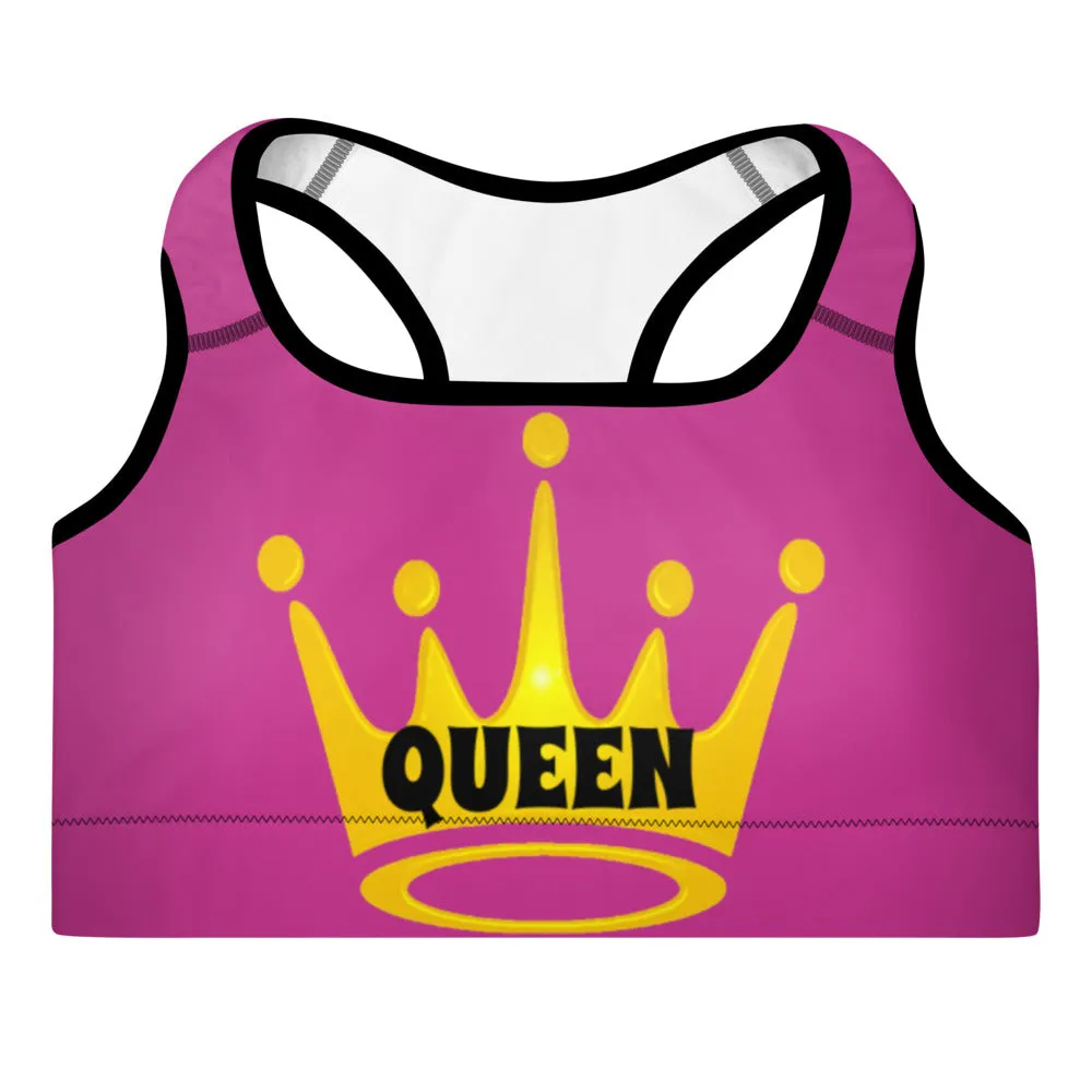 Queen Padded Sports Bra