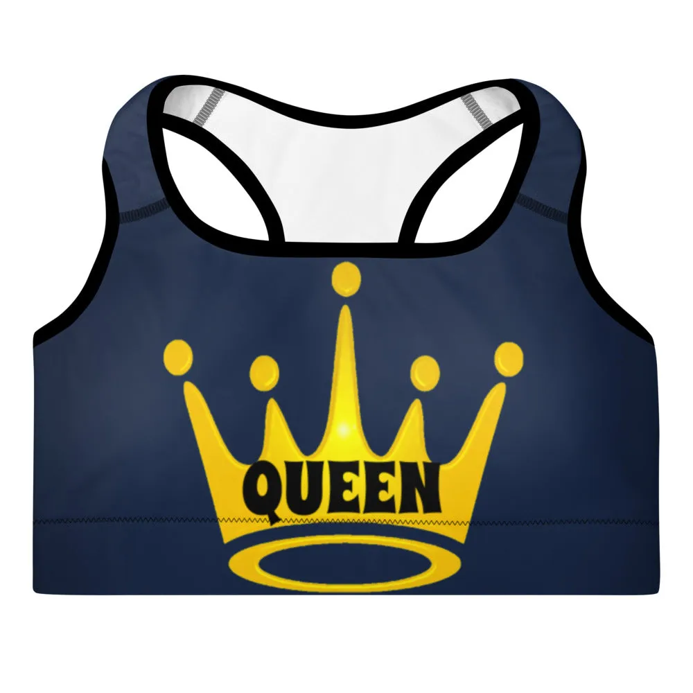 Queen Padded Sports Bra