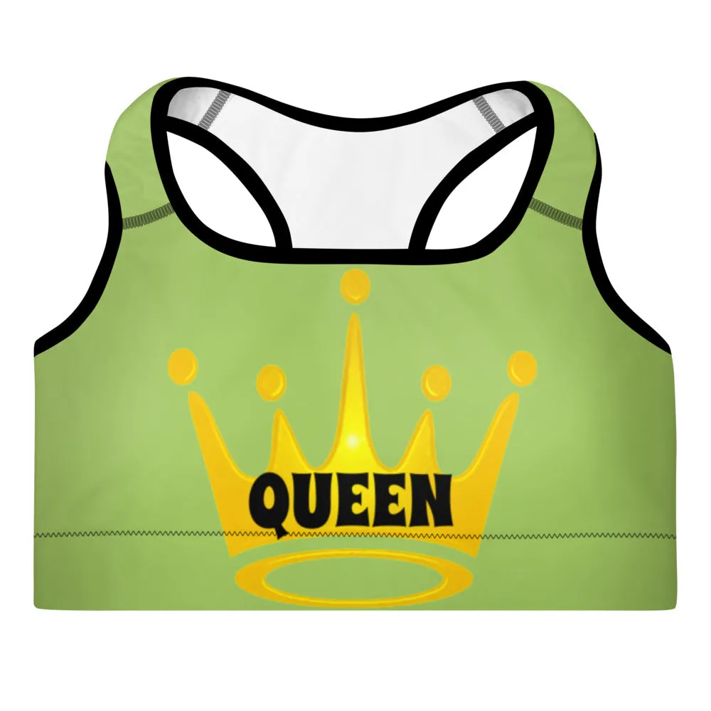 Queen Padded Sports Bra