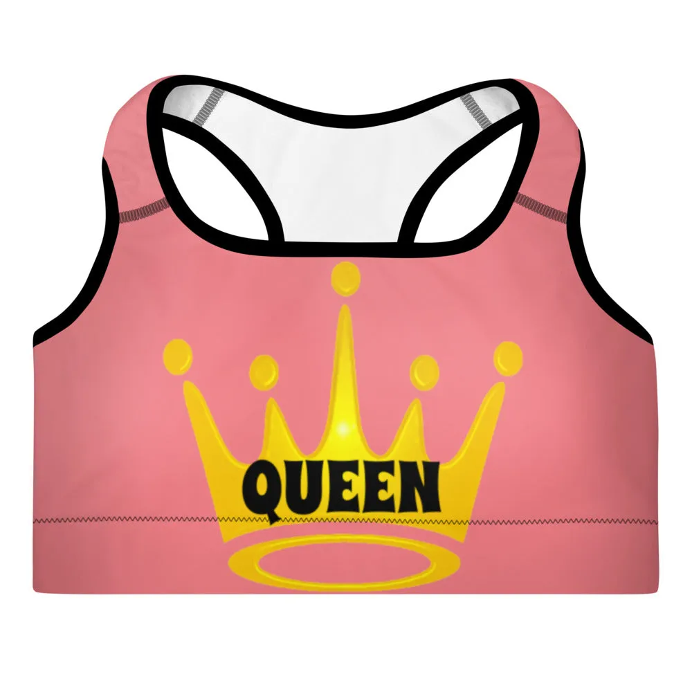 Queen Padded Sports Bra
