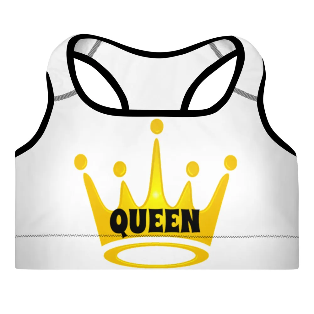 Queen Padded Sports Bra