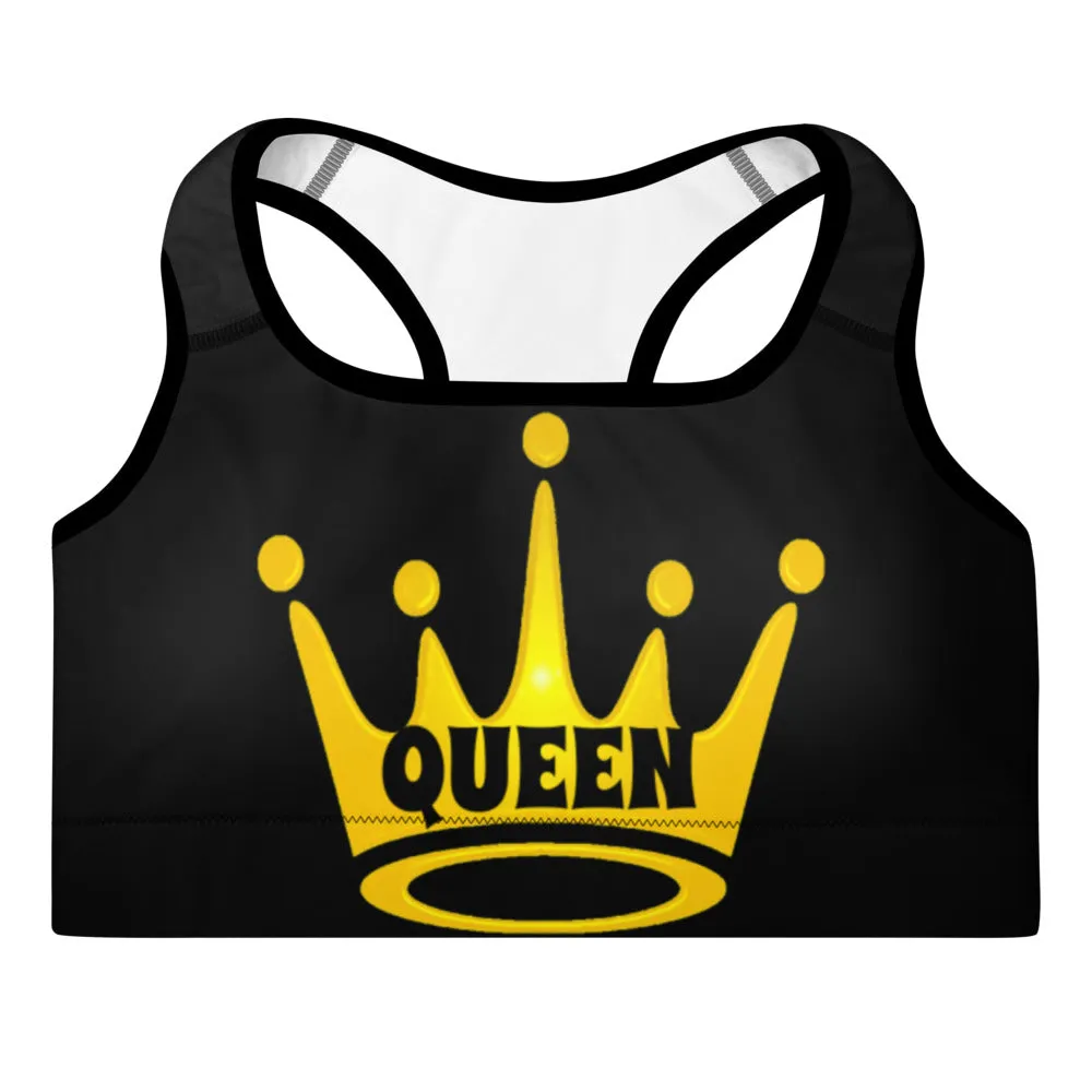 Queen Padded Sports Bra