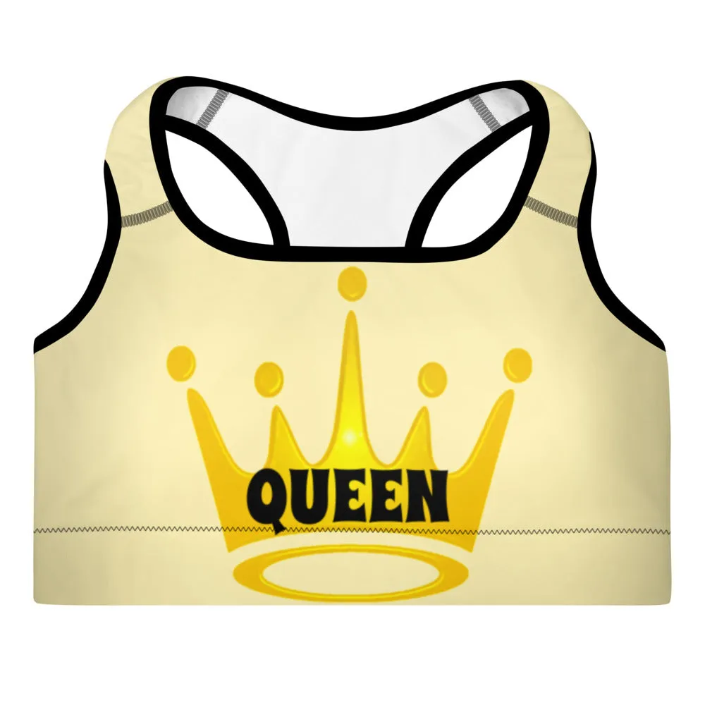 Queen Padded Sports Bra