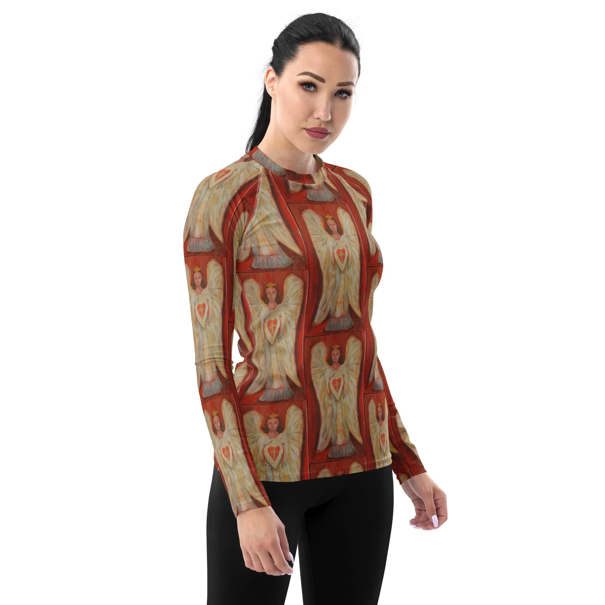 "Angel - Coral" Women's Rash Guard