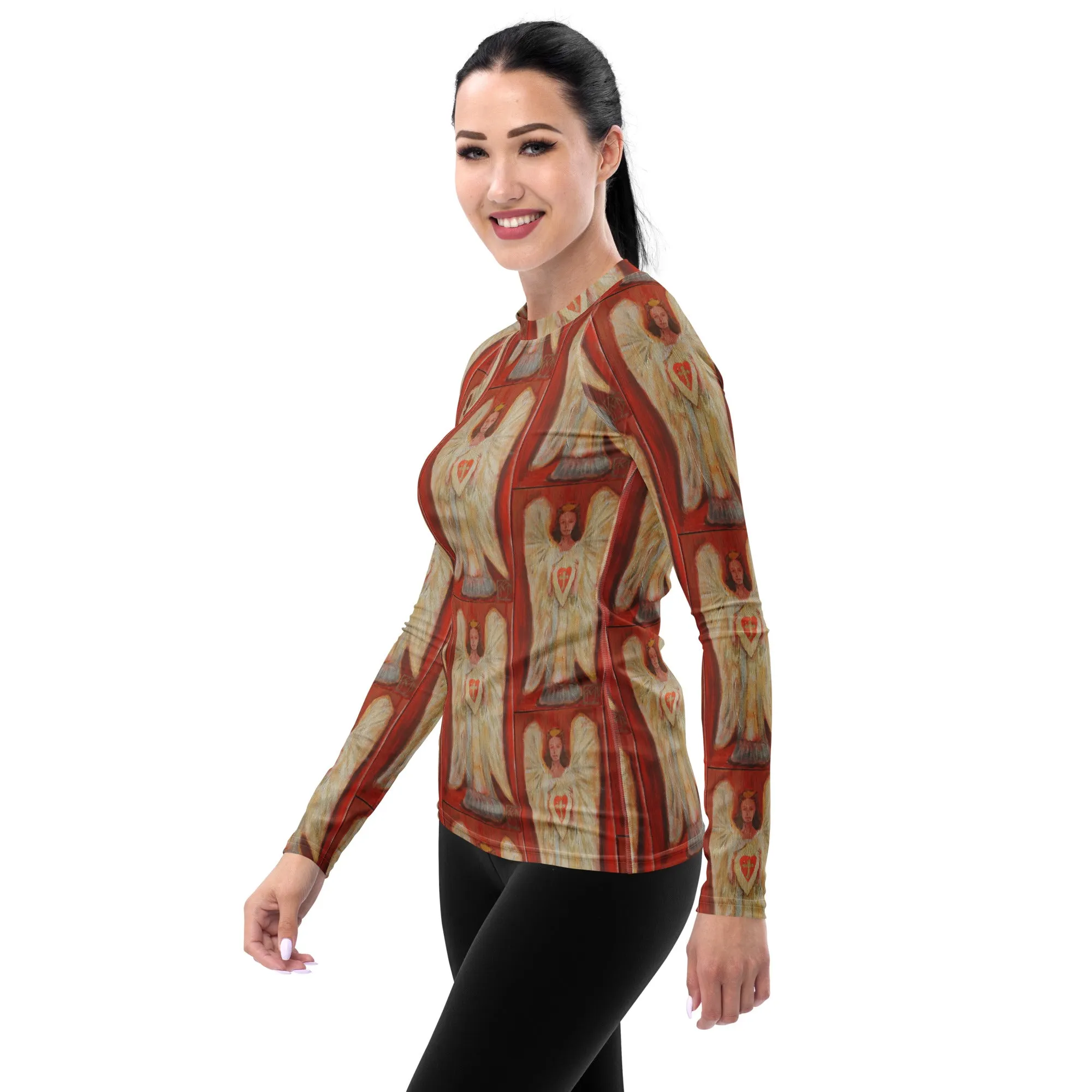 "Angel - Coral" Women's Rash Guard