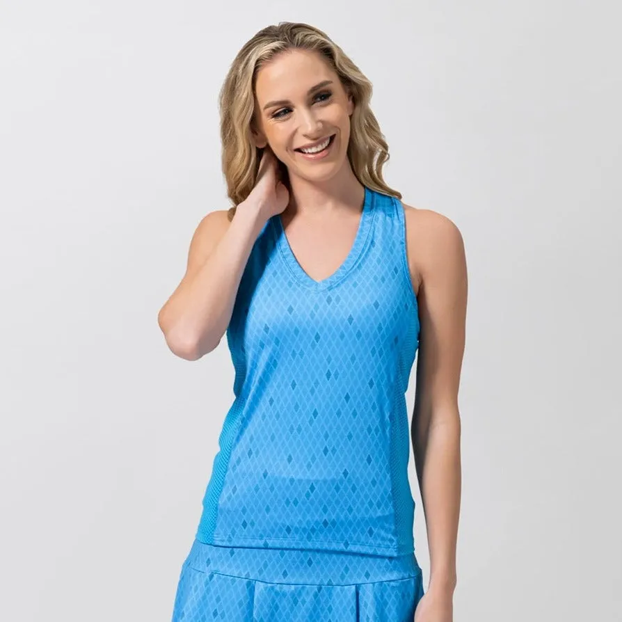Racerback Tank Top with Mesh