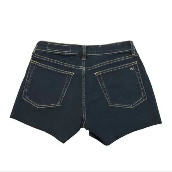 RAG &amp; BONE Dre Low Rise Shorts in Rinse Towel Denim - Size 25