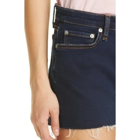 RAG &amp; BONE Dre Low Rise Shorts in Rinse Towel Denim - Size 25