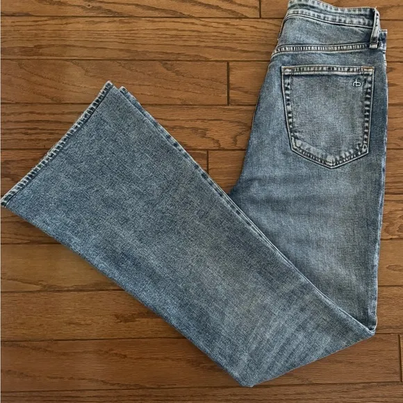 Rag &amp; Bone Women's Size 26 Denim Blue High Rise Kick Flare Jeans