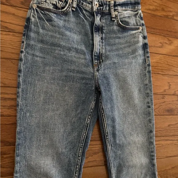 Rag &amp; Bone Women's Size 26 Denim Blue High Rise Kick Flare Jeans