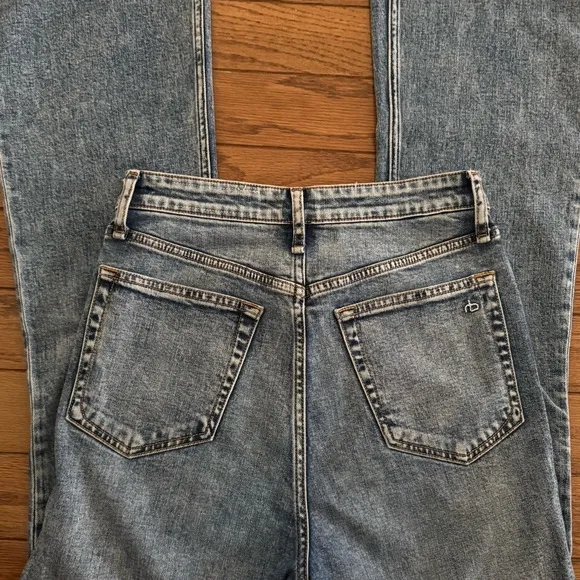 Rag &amp; Bone Women's Size 26 Denim Blue High Rise Kick Flare Jeans