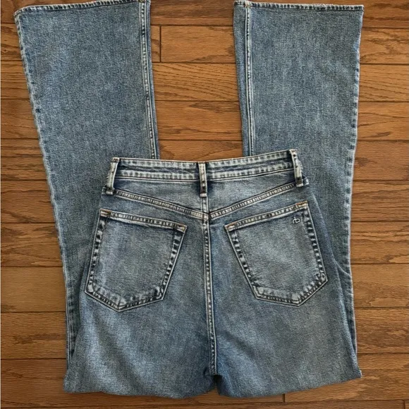 Rag &amp; Bone Women's Size 26 Denim Blue High Rise Kick Flare Jeans
