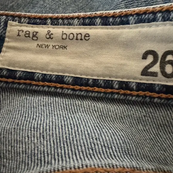Rag &amp; Bone Women's Size 26 Denim Blue High Rise Kick Flare Jeans