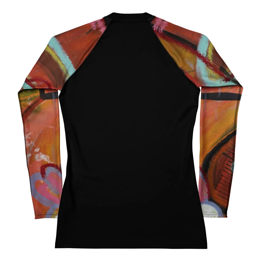 Rash Guard "Circles in the Sand" Black