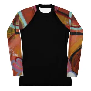 Rash Guard "Circles in the Sand" Black