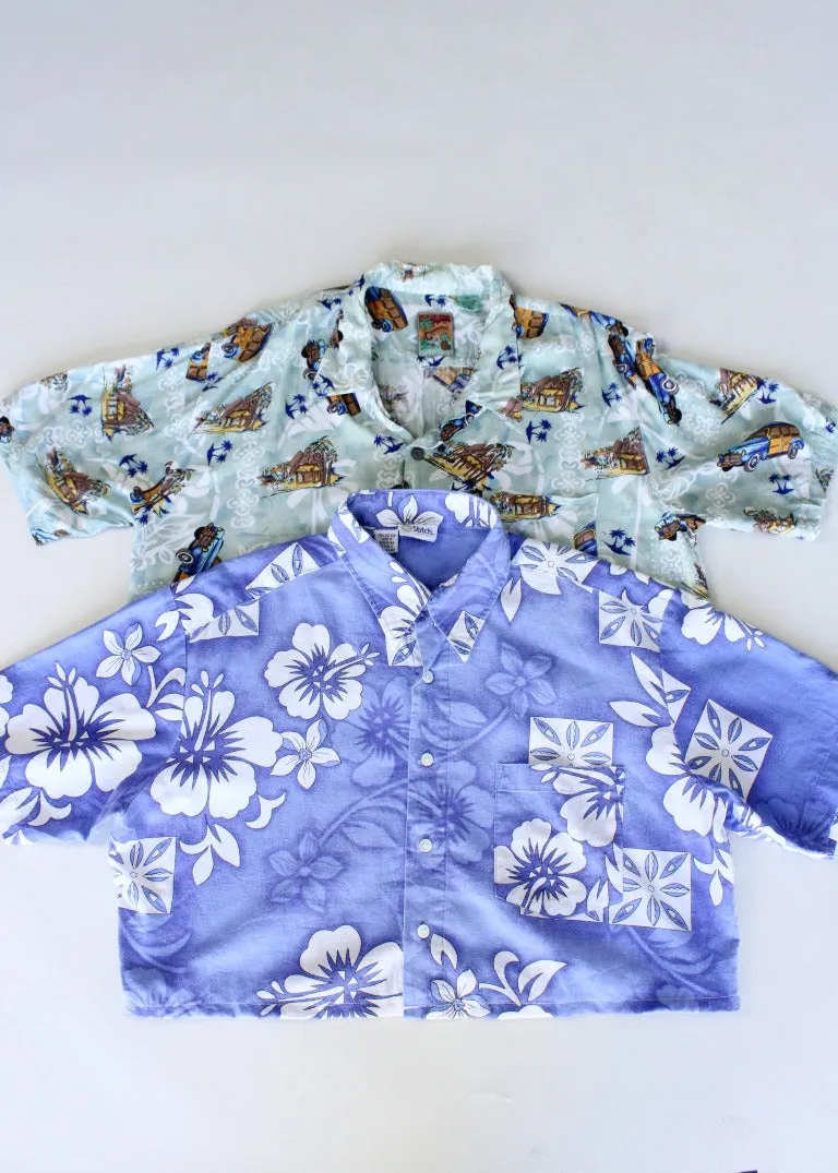 RCYCLD Crop Tropical Shirt