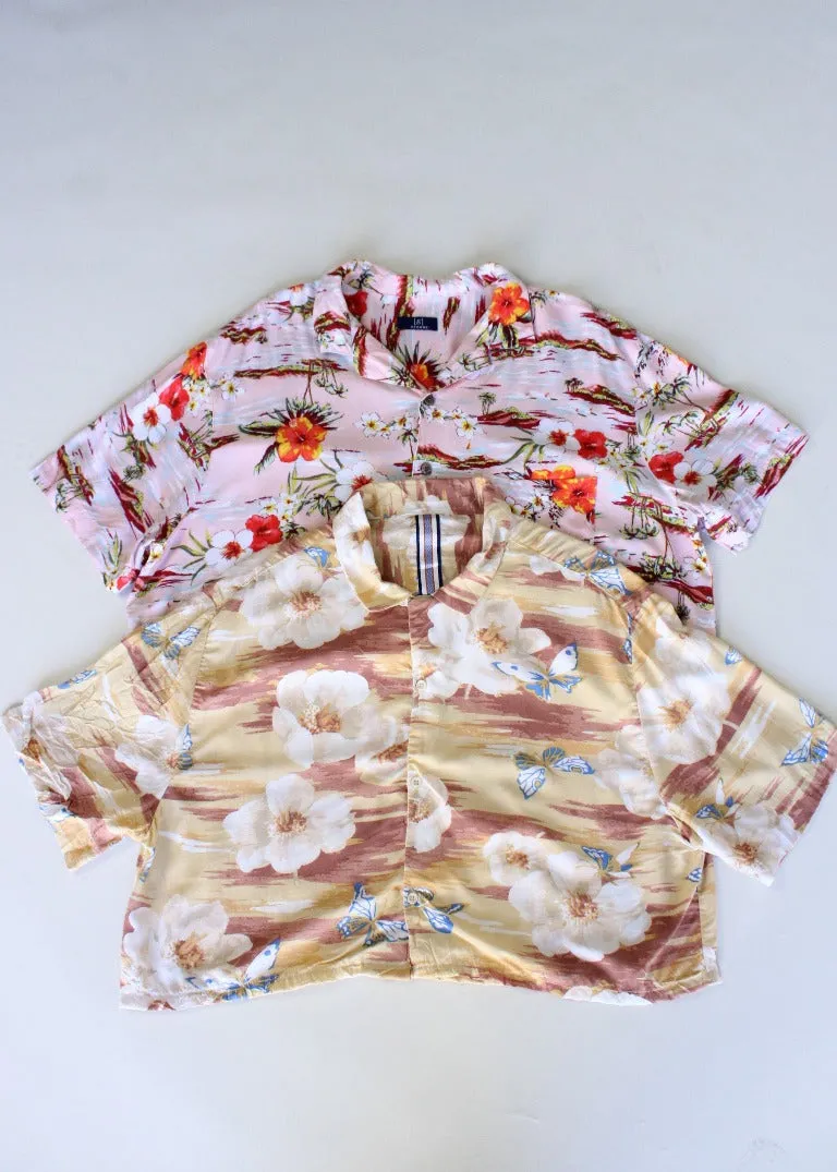 RCYCLD Crop Tropical Shirt