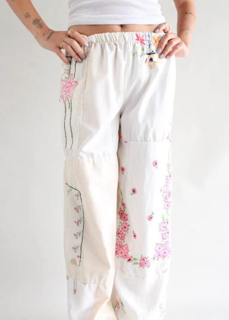 RCYCLD Embroidered Pieced Pant