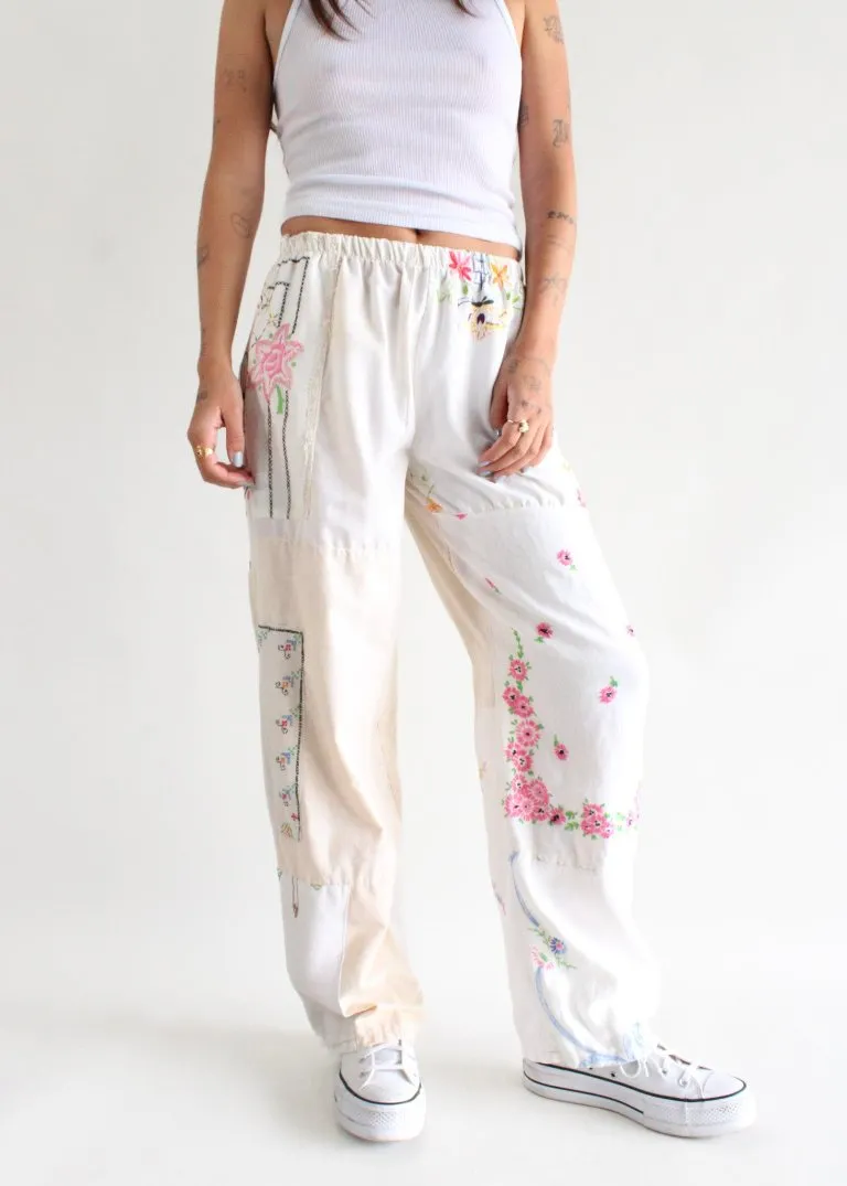 RCYCLD Embroidered Pieced Pant