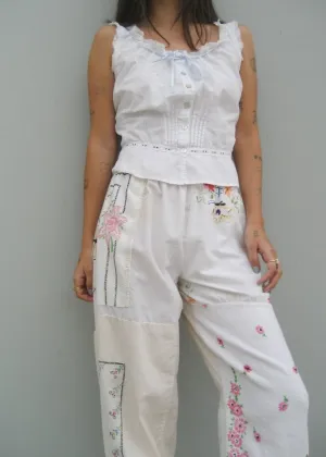 RCYCLD Embroidered Pieced Pant