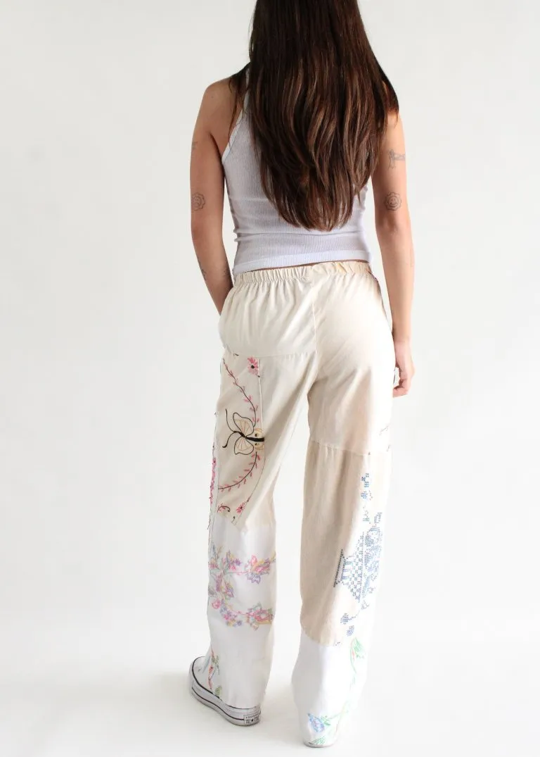RCYCLD Embroidered Pieced Pant