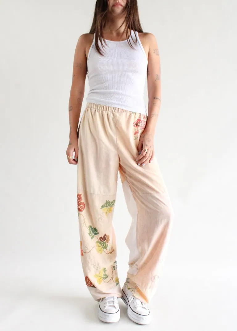 RCYCLD Embroidered Pieced Pant