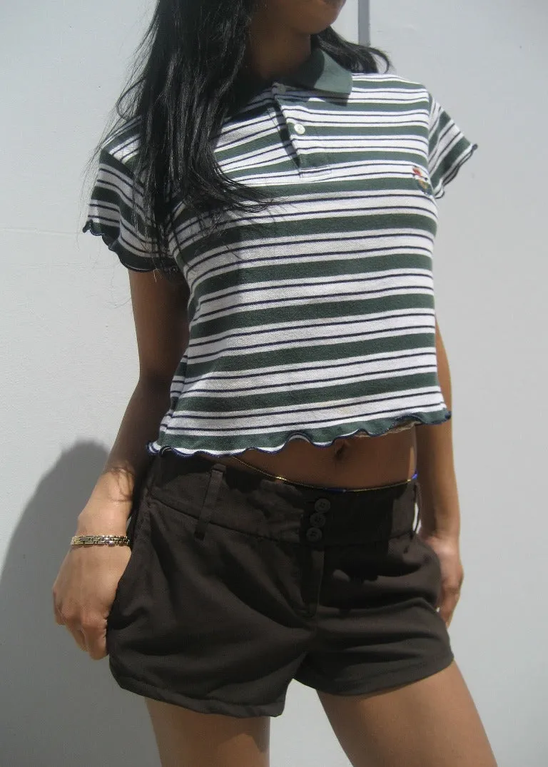 RCYCLD Lettuce Edge Polo Baby Tee