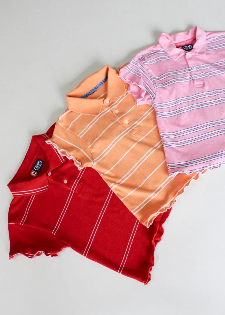 RCYCLD Lettuce Edge Polo Baby Tee