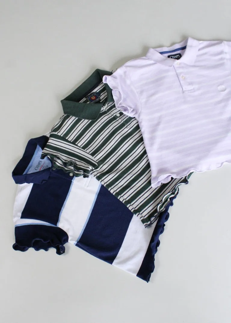 RCYCLD Lettuce Edge Polo Baby Tee