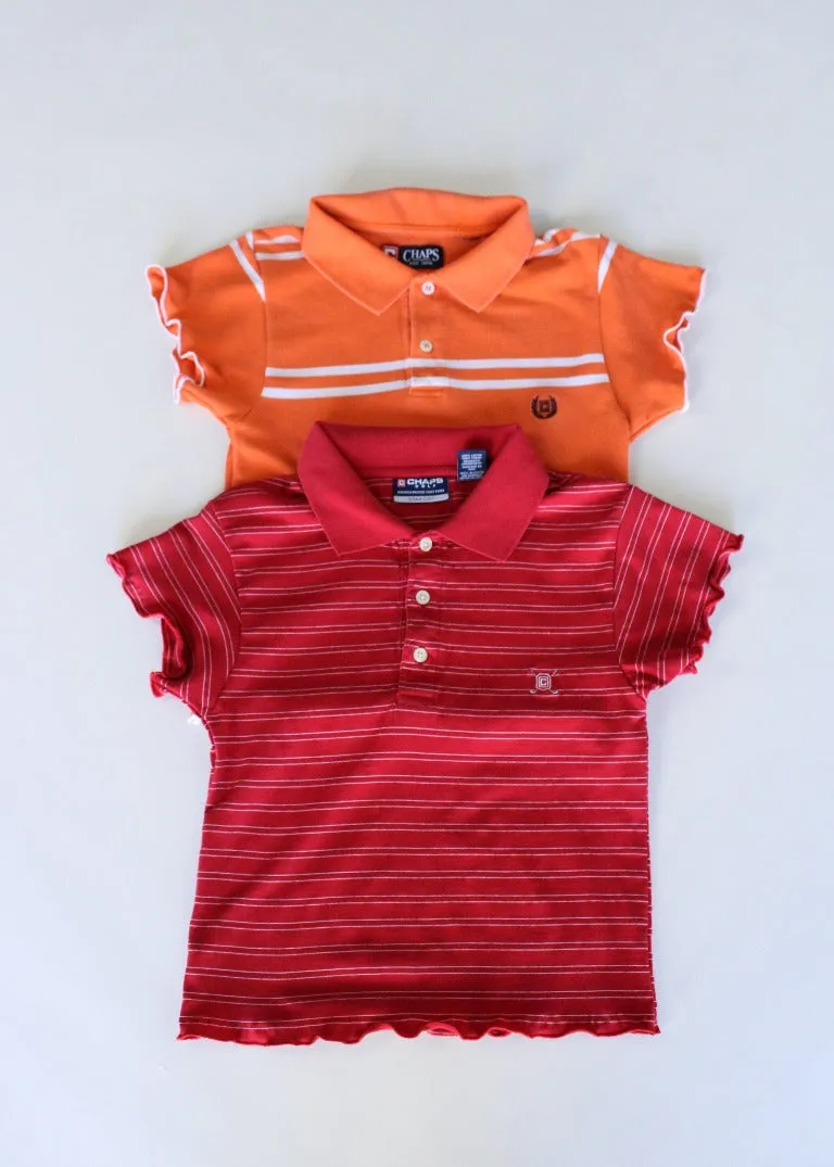 RCYCLD Lettuce Edge Polo Baby Tee