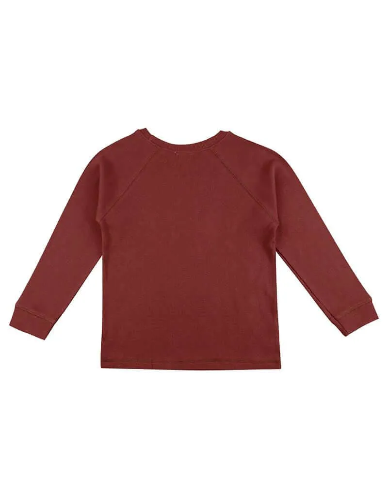 Red Rib Top