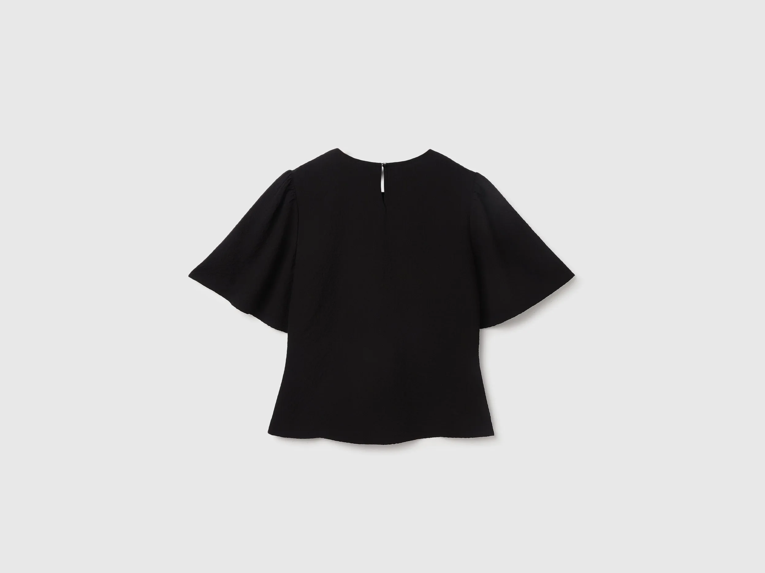Regular Fit Round Neck Solid Tops
