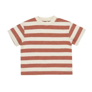 Relaxed Tee || Poppy Stripe
