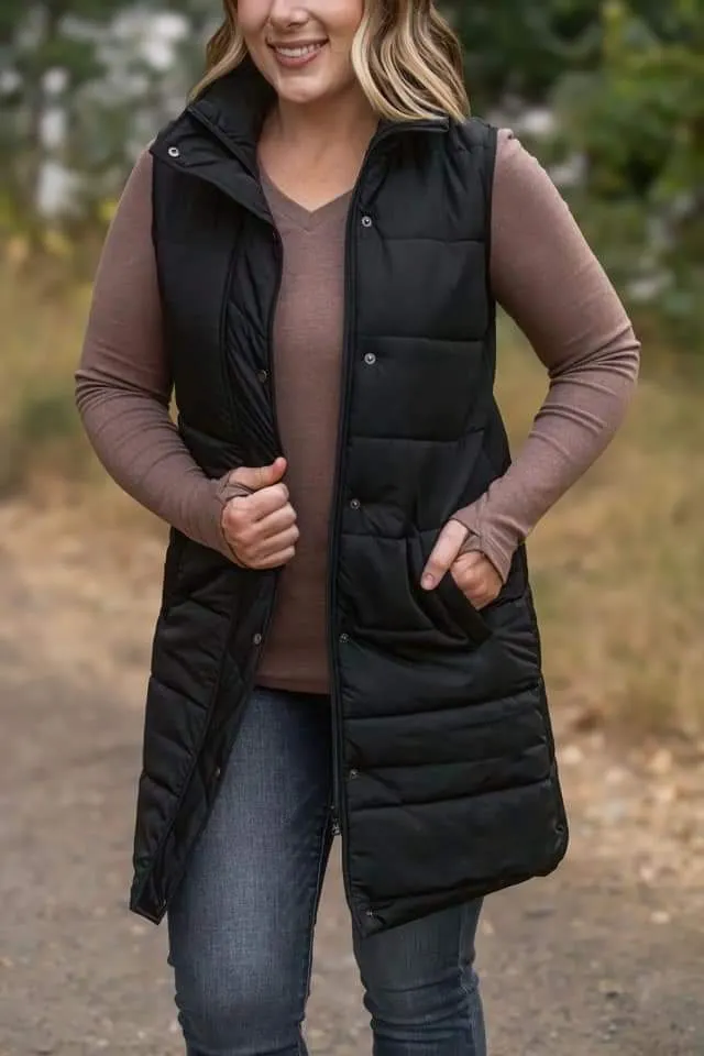 Remington Longline Quilted Vest (Non-Puff)