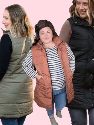 Remington Longline Quilted Vest (Non-Puff)