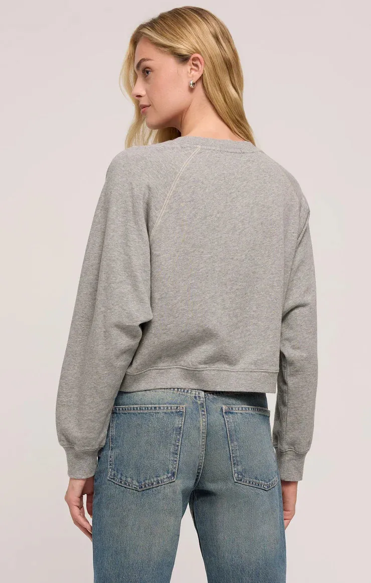 Reset French Terry Sweatshirt-Classic Heather Grey