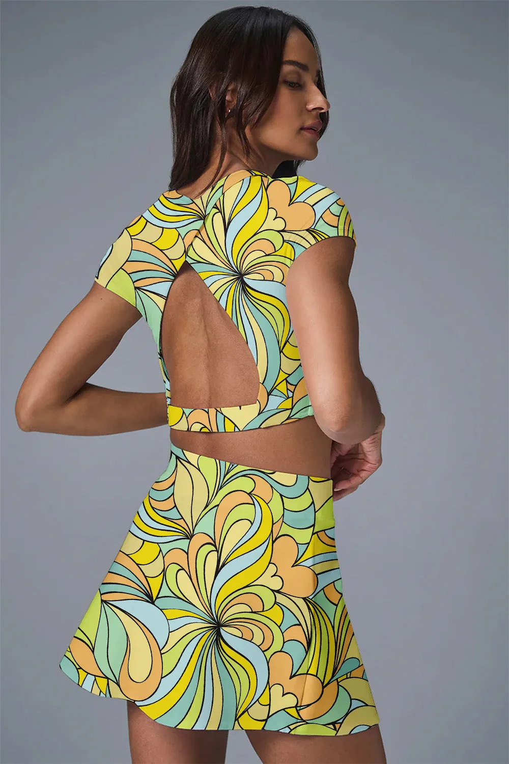 Retro Bloom Activewear Set