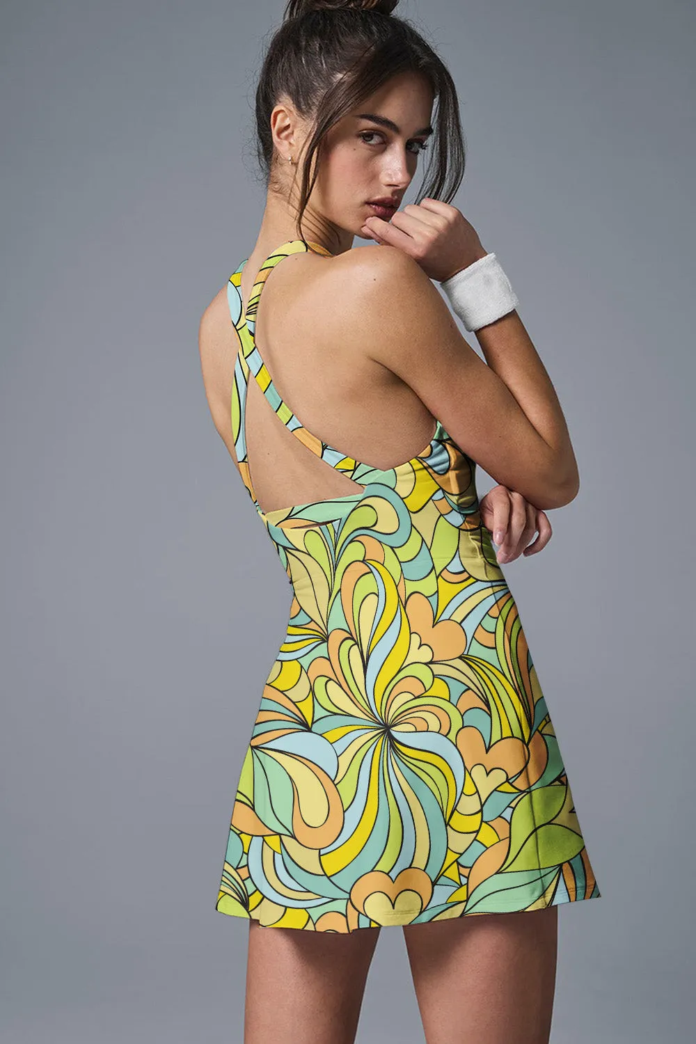 Retro Bloom Activewear Set