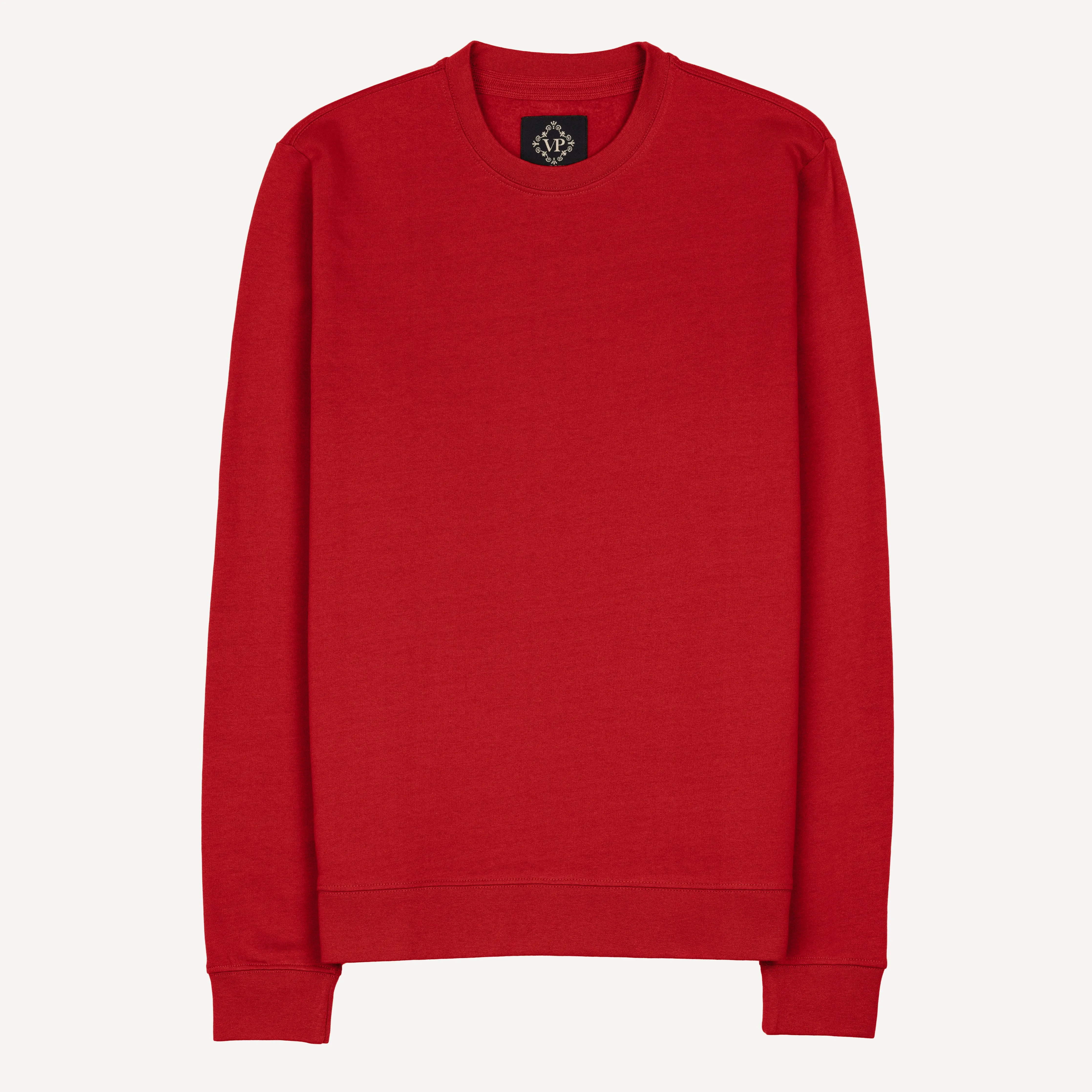Retro Classic Crew Sweatshirt - Red