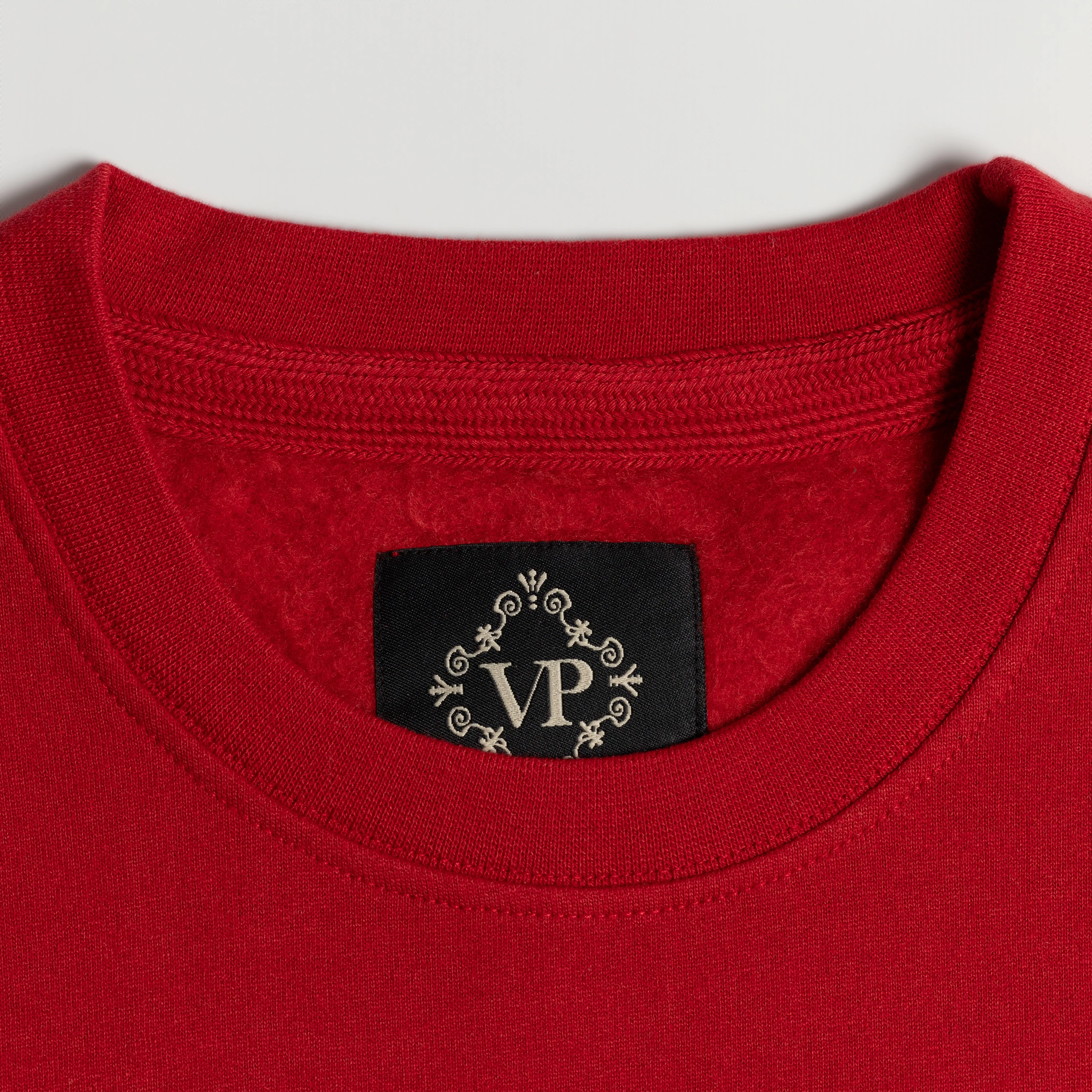 Retro Classic Crew Sweatshirt - Red