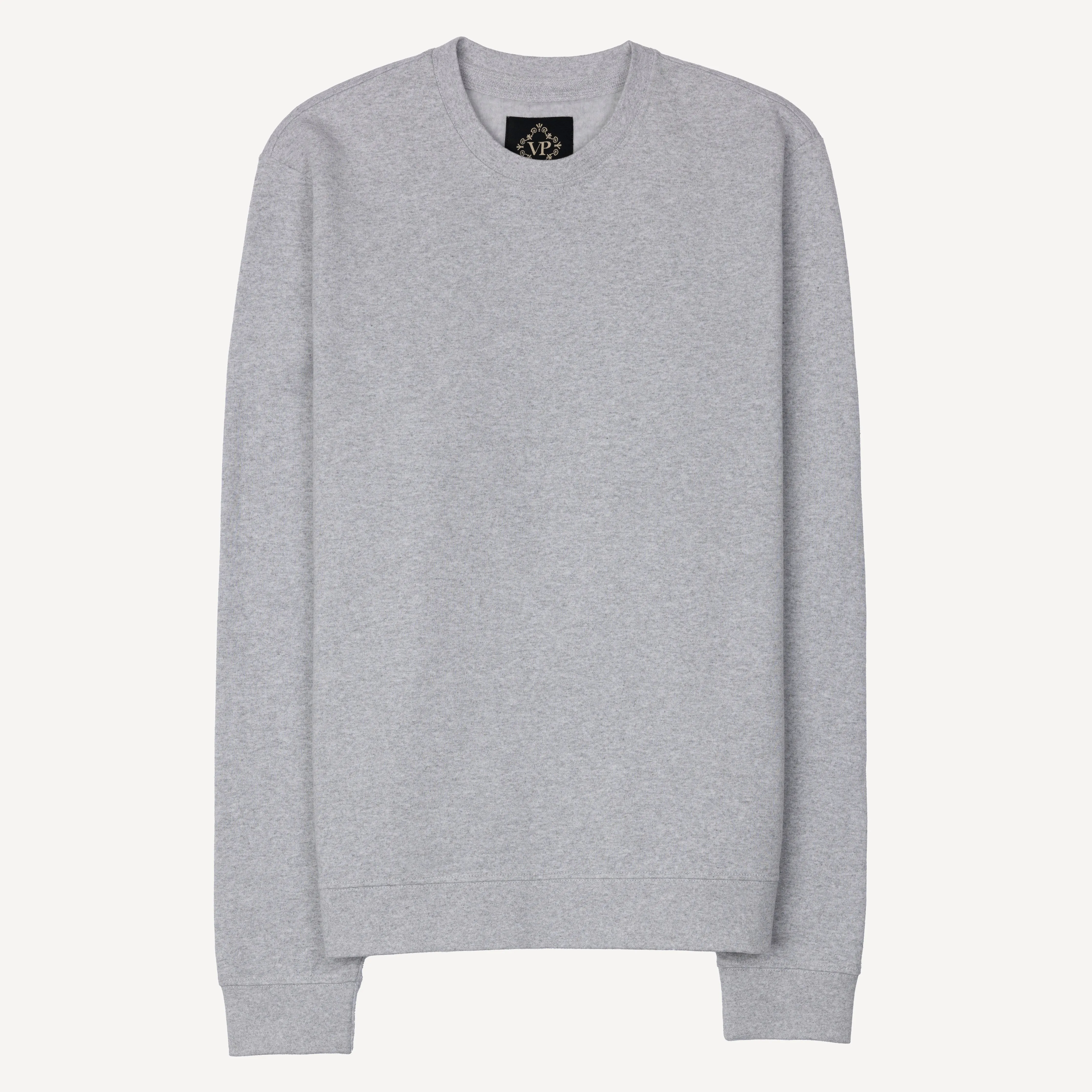 Retro Classic Crew Sweatshirt - White Heather