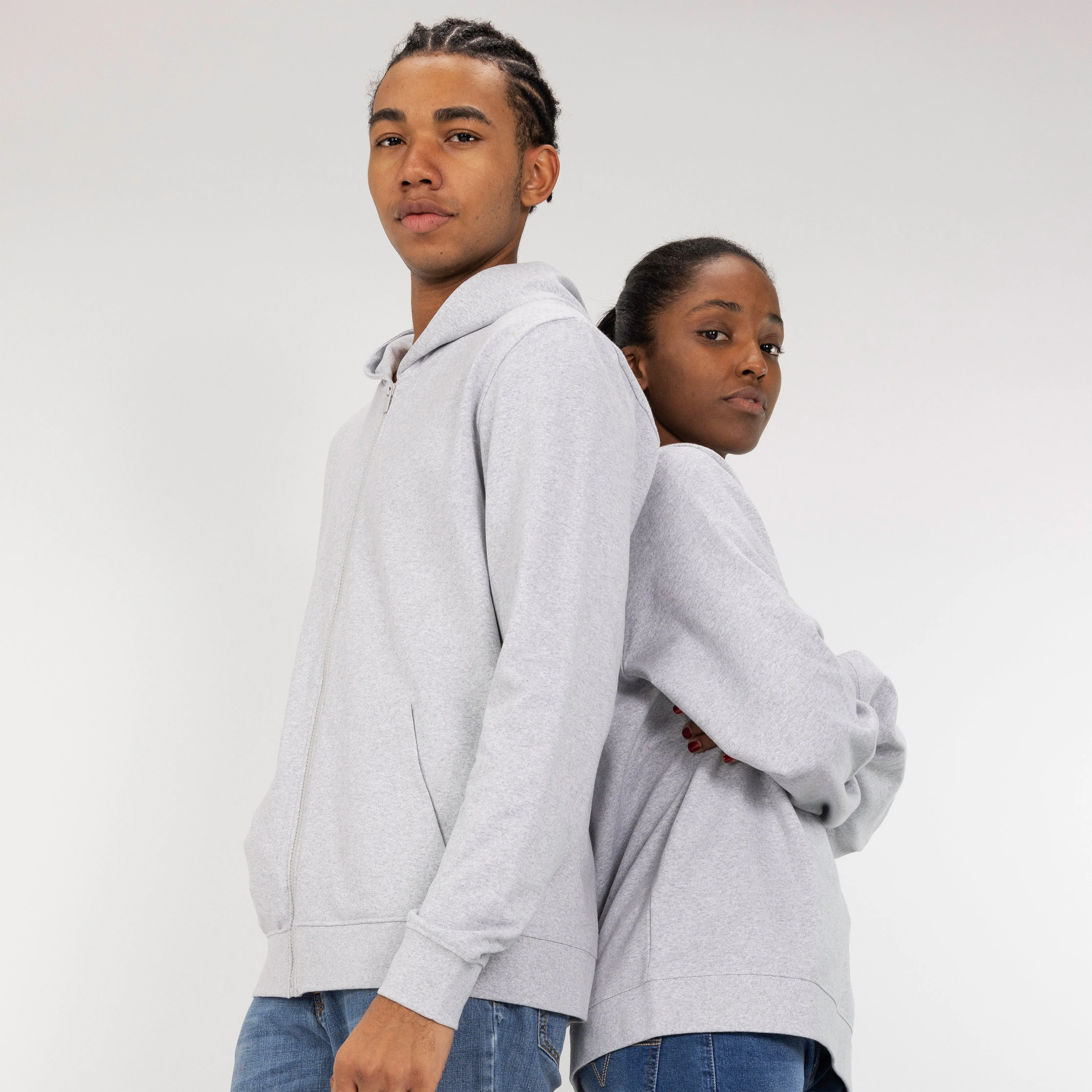 Retro Classic Crew Sweatshirt - White Heather