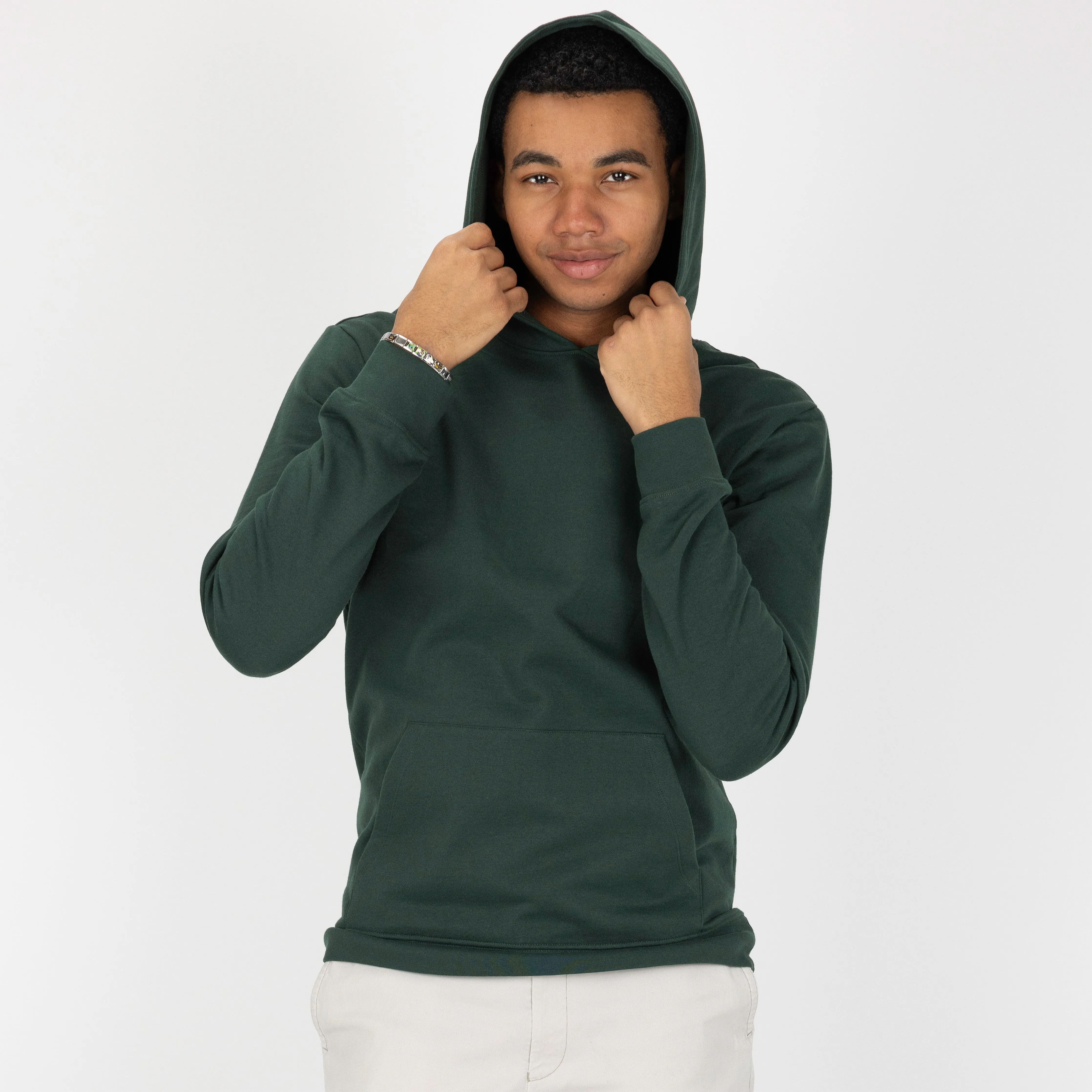 Retro Classic Pullover Hoodie - Green