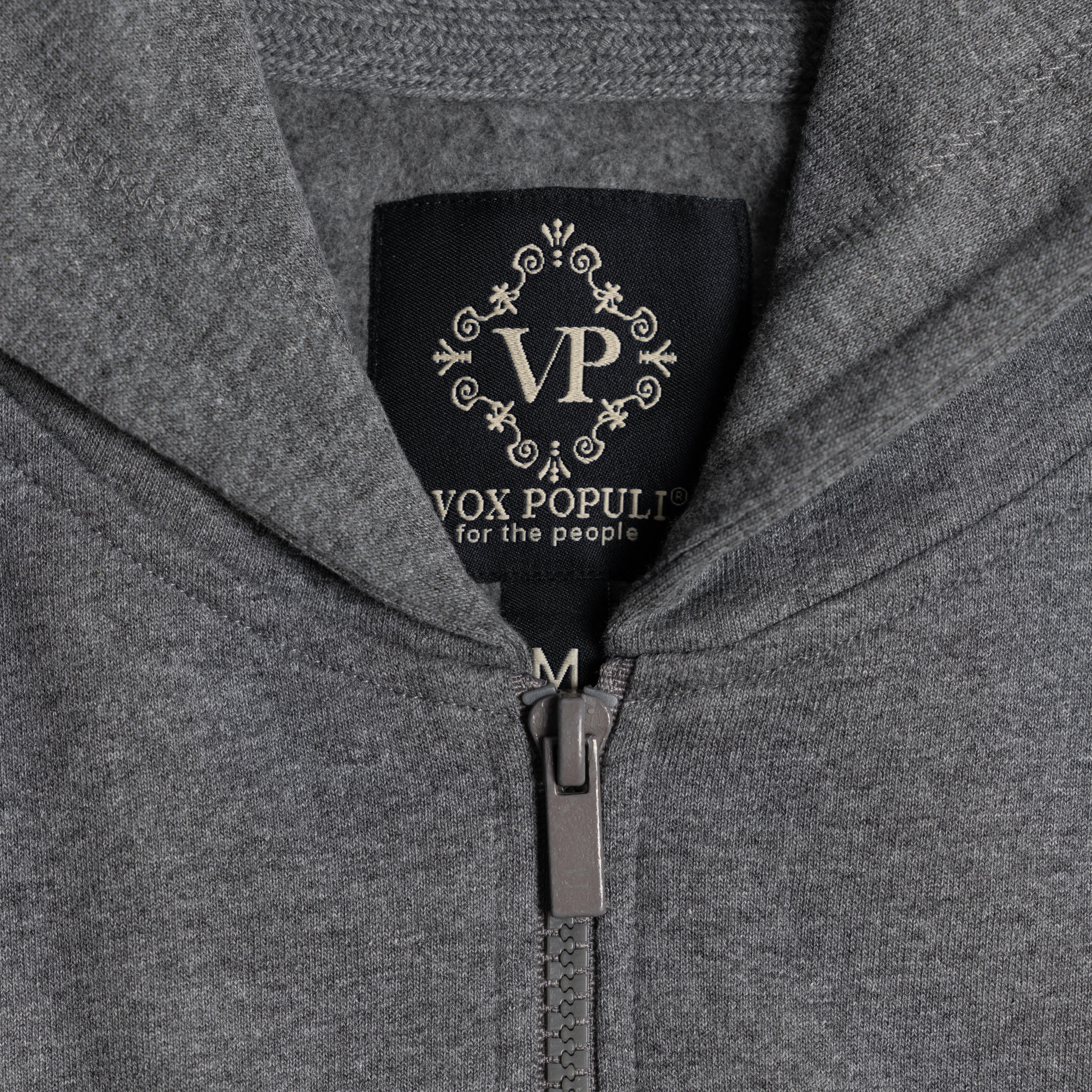 Retro Classic Zip Hoodie - Heather Grey