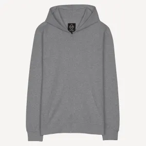 Retro Classic Zip Hoodie - Heather Grey