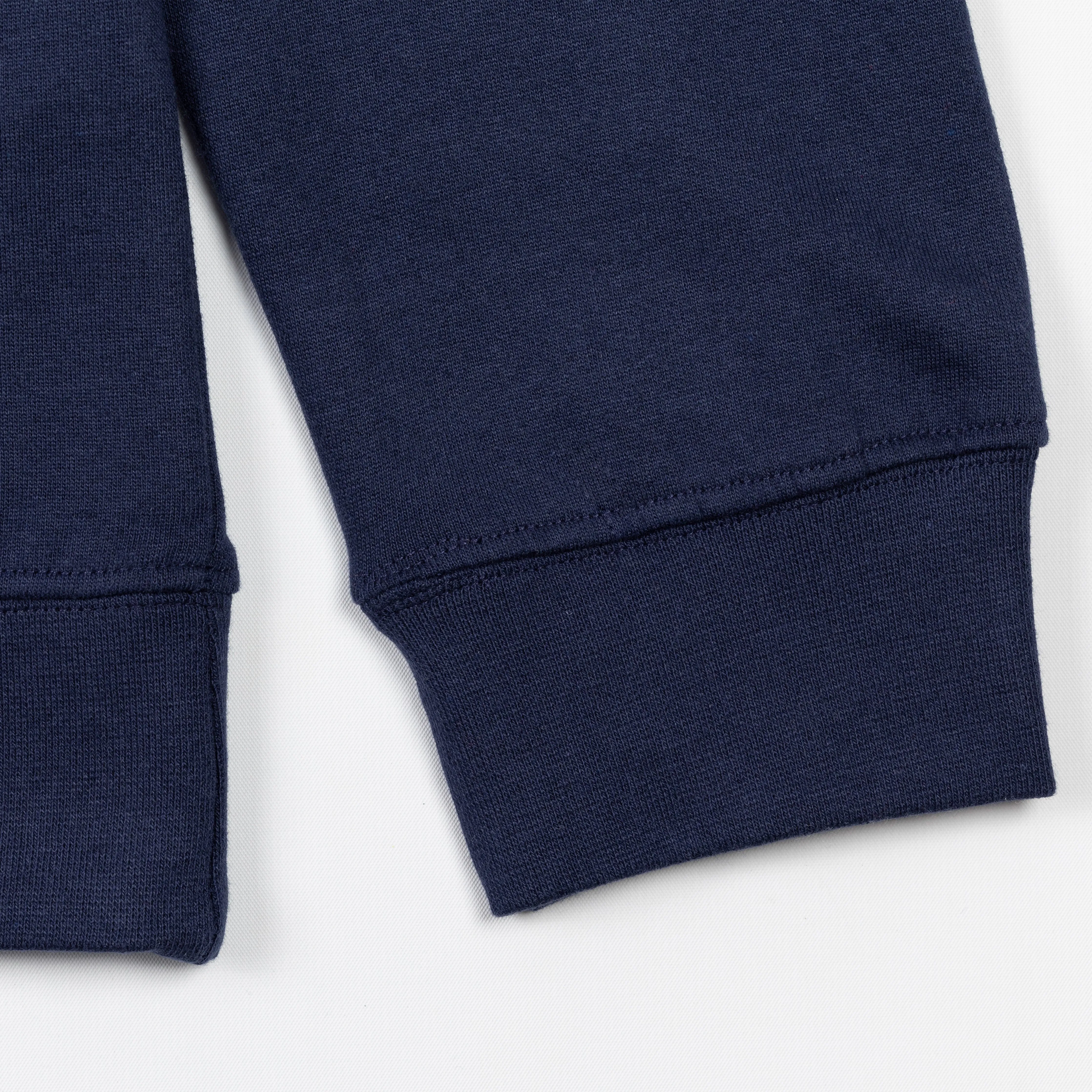 Retro Classic Zip Hoodie - Navy